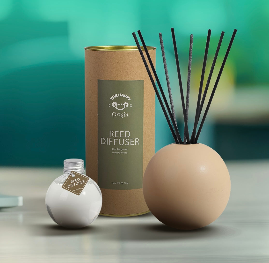 Japanese Inspired Design | Amber Allure - Captivating embrace Aroma Reed Diffuser