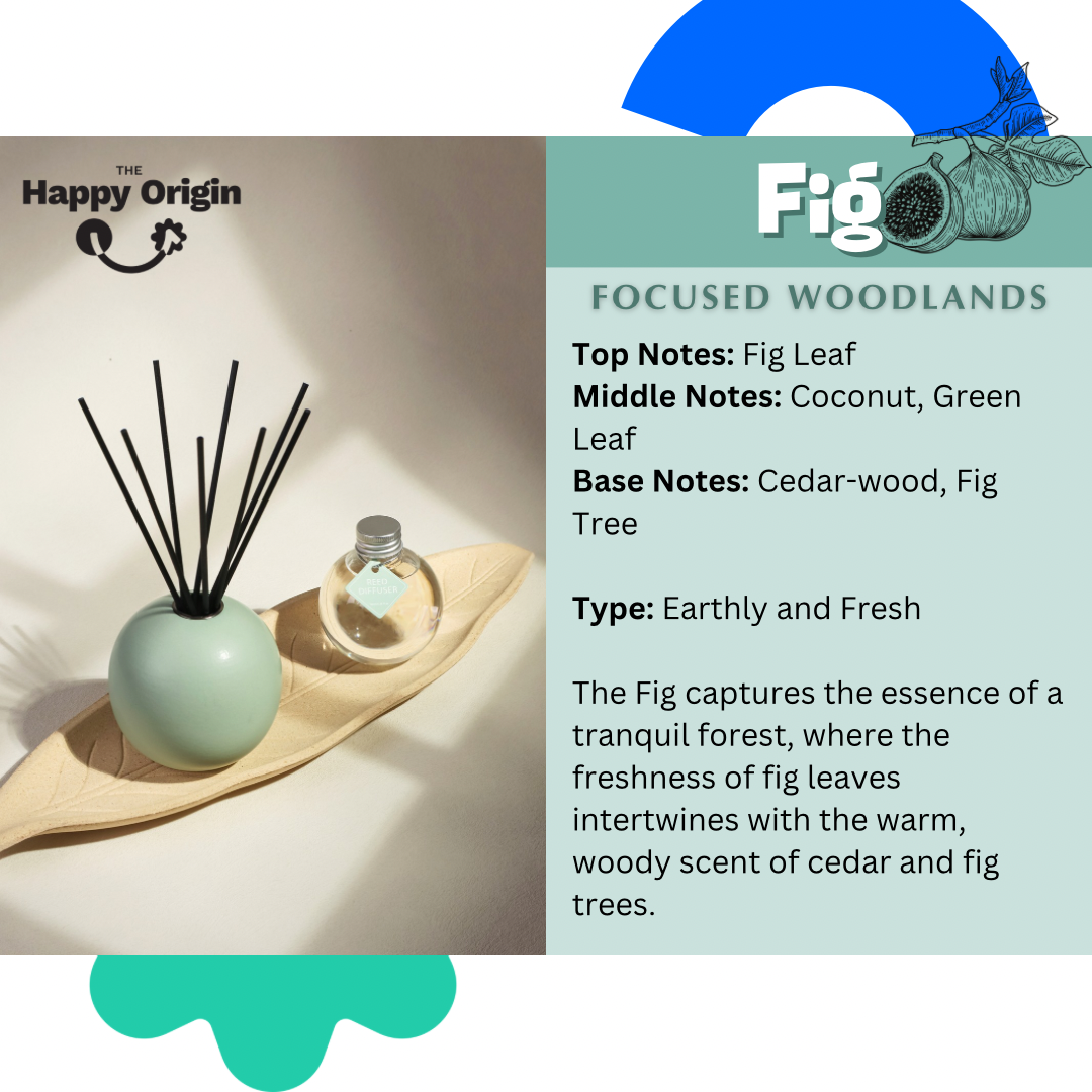 Japanese Inspired Design | Fig Focused Woodlands Aroma Reed Diffuser