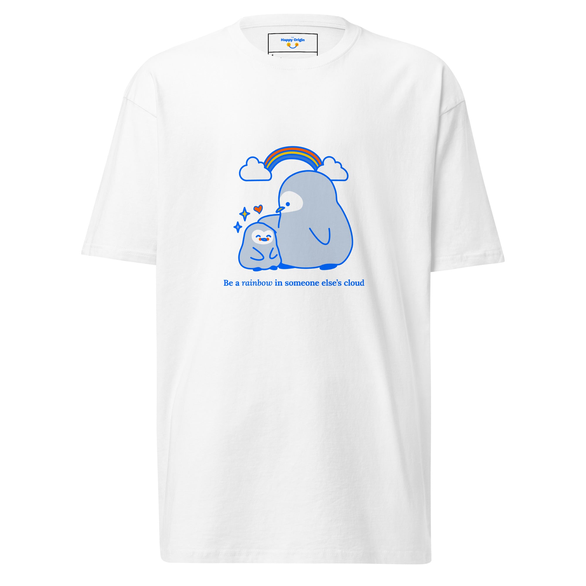 The Happy Origin - Be a Rainbow White T-shirt