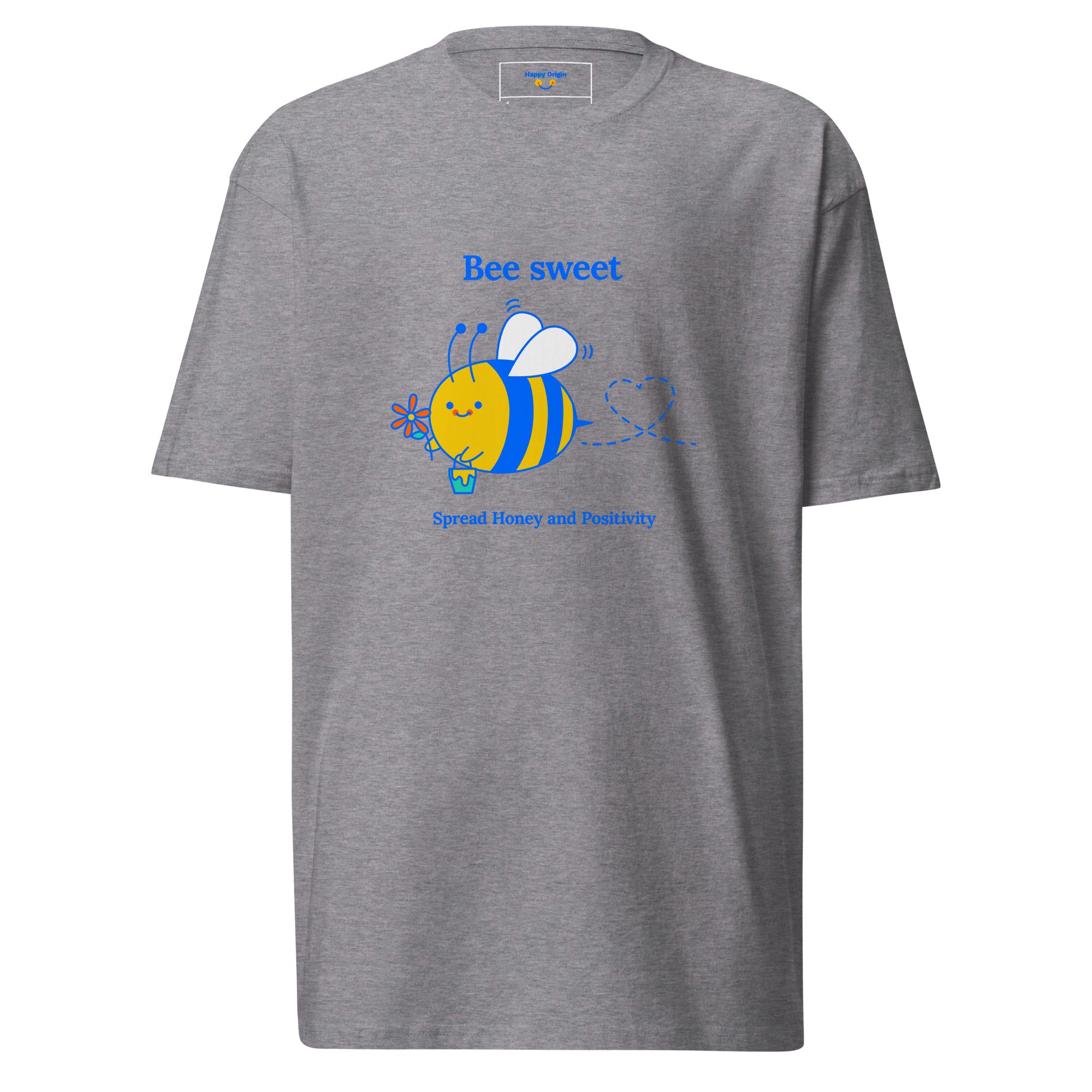 Happy Origin Bee Sweet light grey T shirt