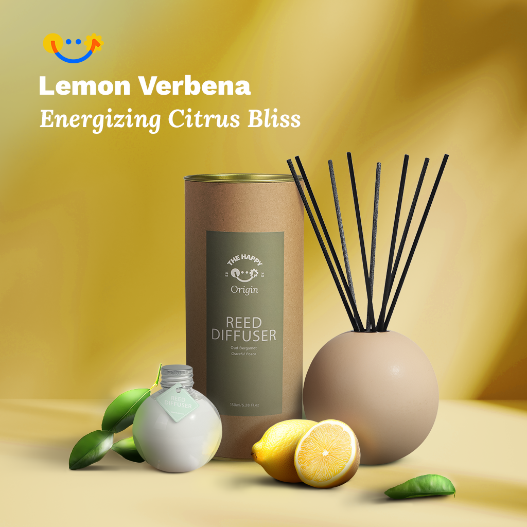 Japan Inspired Design | Lemon Verbena - Energizing Citrus Bliss Aroma Reed Diffuser