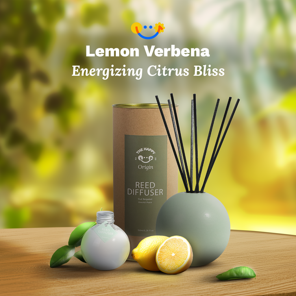 Japan Inspired Design | Lemon Verbena - Energizing Citrus Bliss Aroma Reed Diffuser