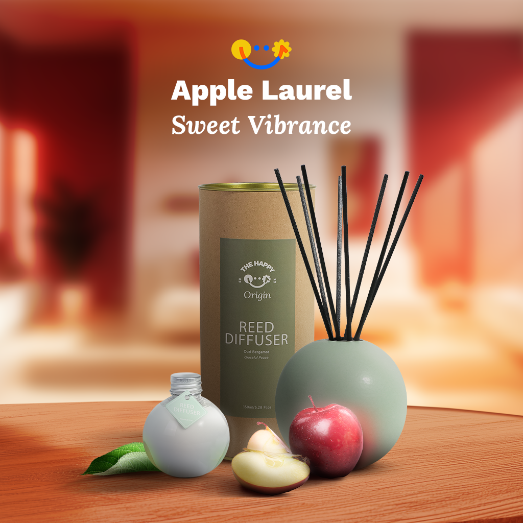 Japanese Inspired Design | Apple Laurel - Sweet Vibrance Aroma Reed Diffuser