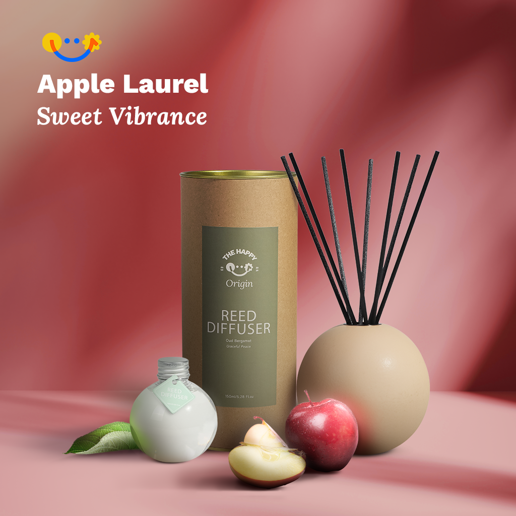 Japanese Inspired Design | Apple Laurel - Sweet Vibrance Aroma Reed Diffuser