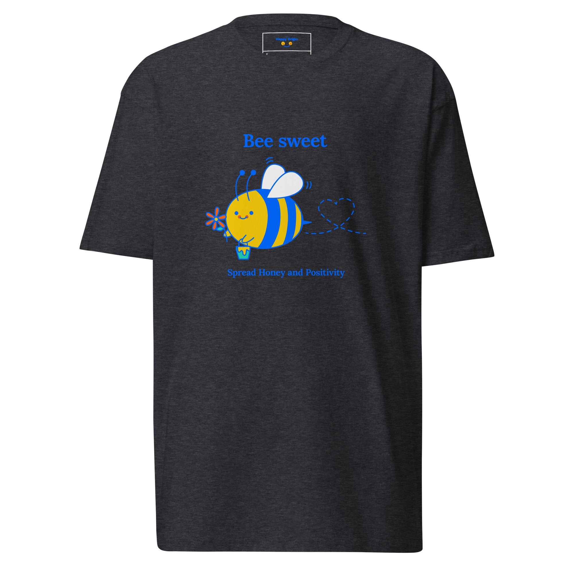 Happy Origin Bee Sweet grey T shirt